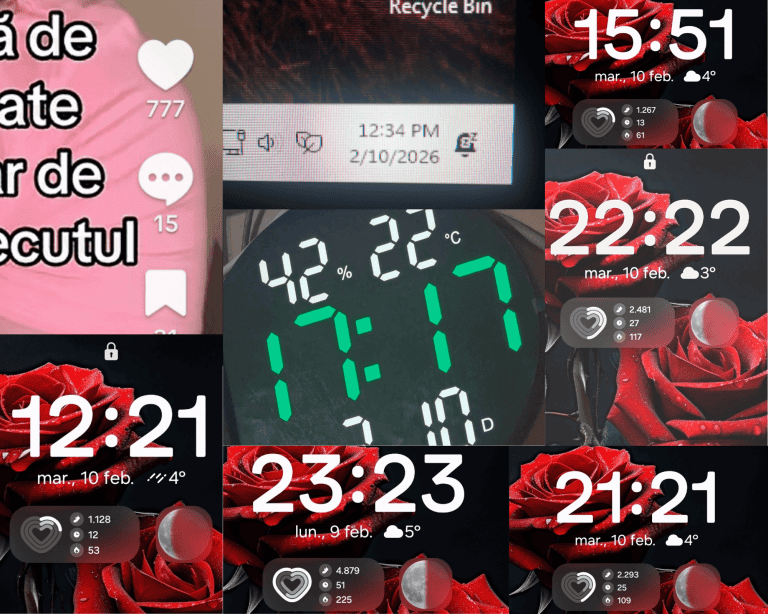 Digital clock displaying time, date, and temperature for daily spiritual practice.